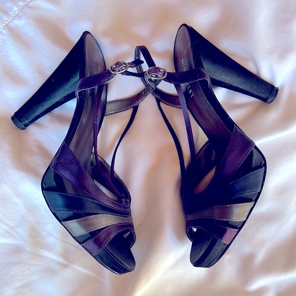 Nine West Sandal Heels Sz 7 - Picture 1 of 5